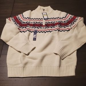 Izod Cotton Blend 1/4 Zip Sweater
